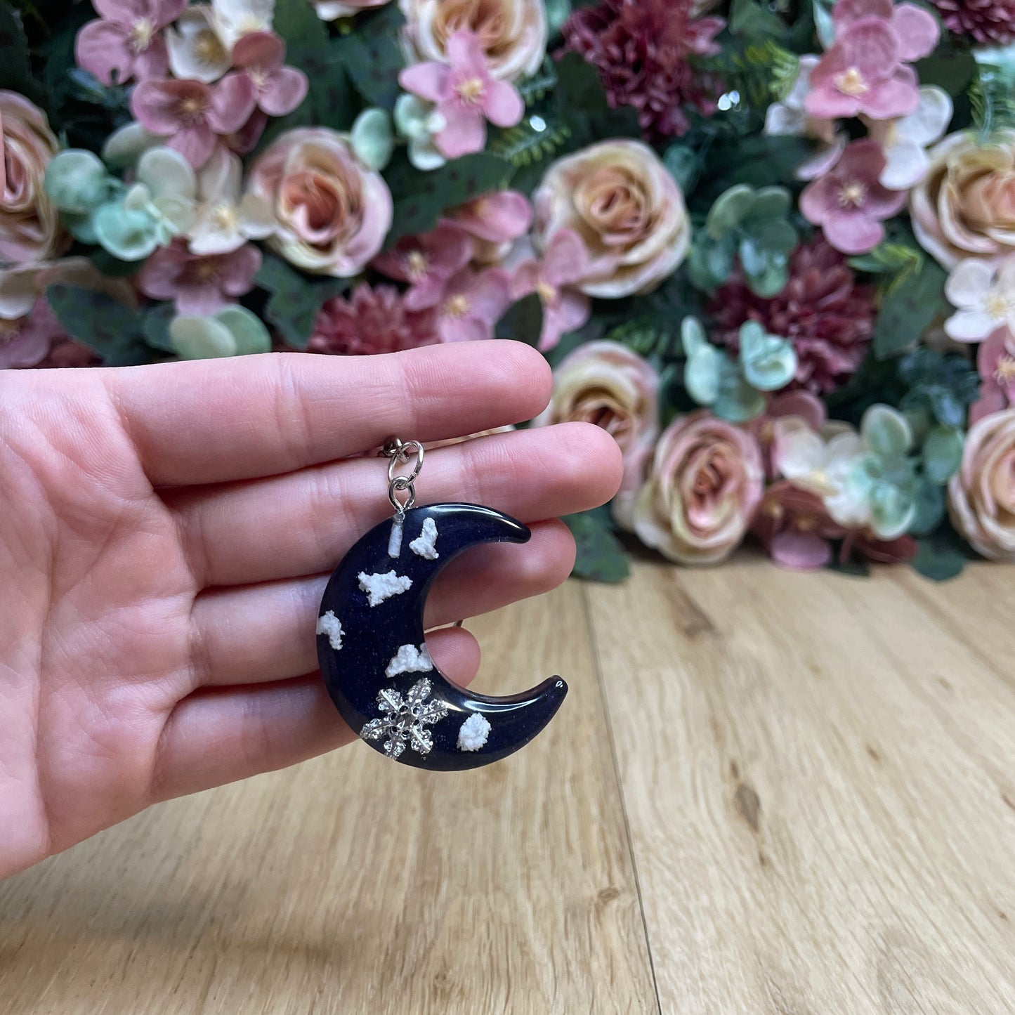 Schlüsselanhänger Mond 3D in verschiedenen Designs