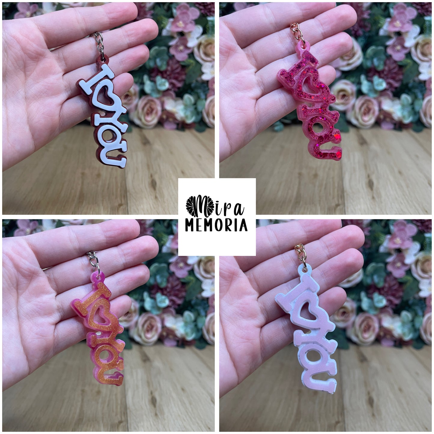 Schlüsselanhänger "I Love you" in verschiedenen Designs