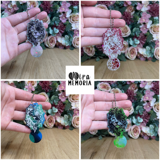 Einkaufswagenlöser Löwe mit Blumen in verschiedenen Designs