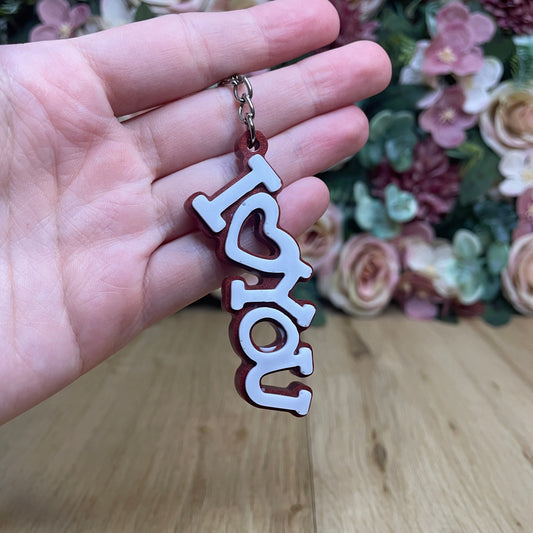 Schlüsselanhänger "I Love you" in verschiedenen Designs